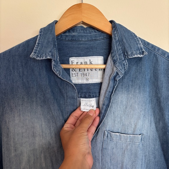 Frank & Eileen Distressed Mary Dress Blue M - Picture 7 of 14